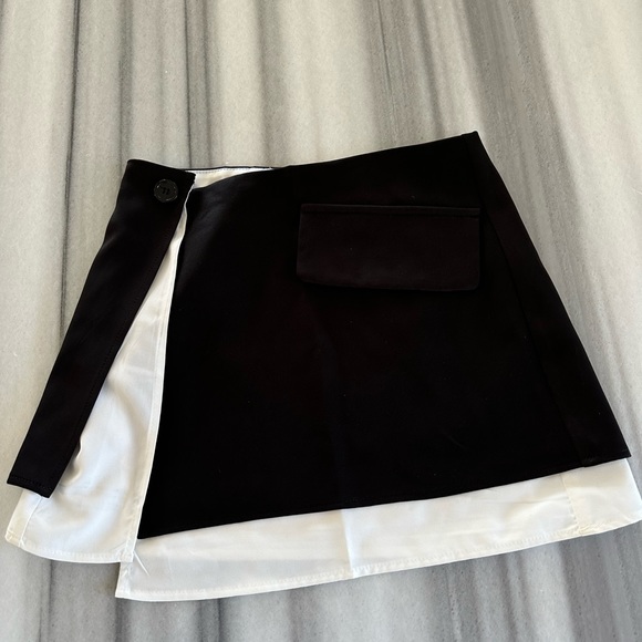 Split Hem Colorblock Mini Skirt XS NEW - Picture 11 of 12